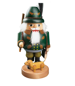 Richard Glässer Nussknacker - Förster mit Dackel 21 cm